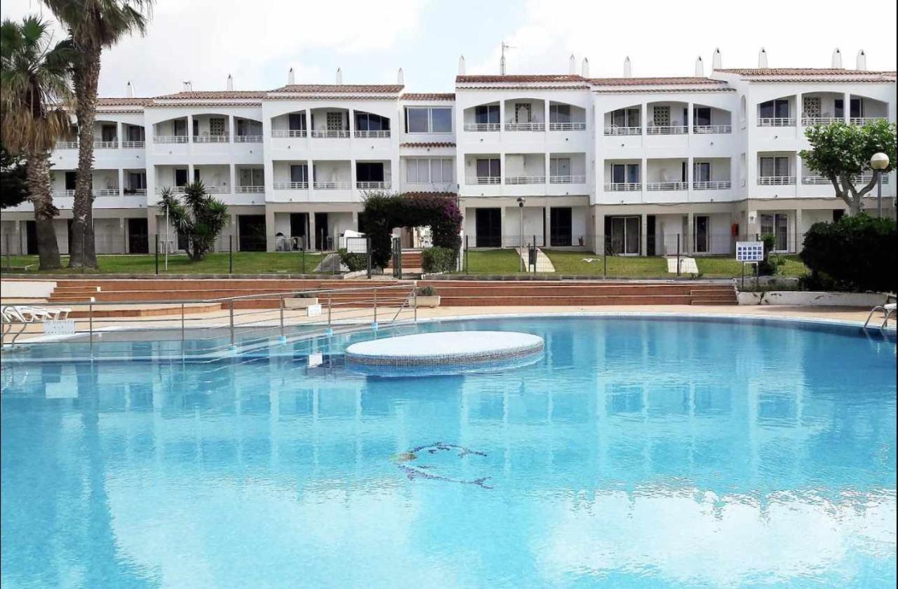Apartamento Bajo Con Piscina Macarella Cala'N Blanes  Екстериор снимка